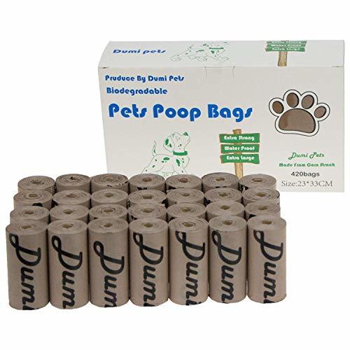 Product Dumi Pets Bolsas biodegradables para residuos de perro extra gruesas y fuertes