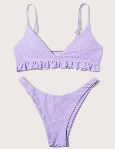 Polka dots lavender