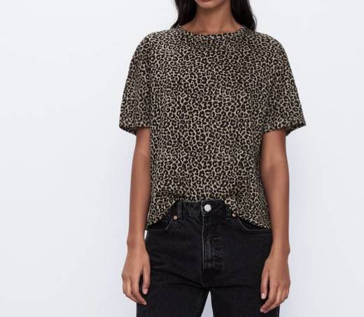 T shirt leopard print