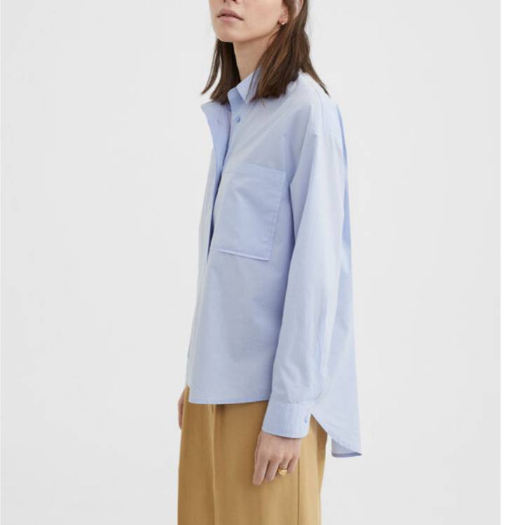 Social Basic blue shirt