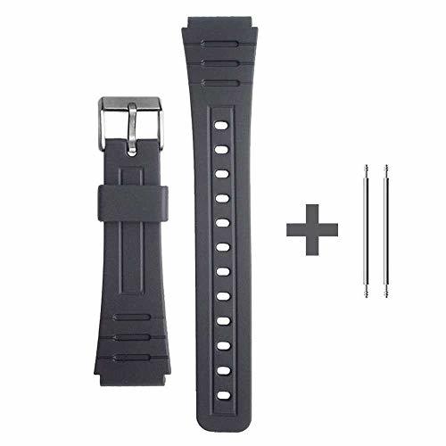 Producto OcioDual Correa de Repuesto Compatible con Reloj Casio F-91W Negra Pulsera 18mm