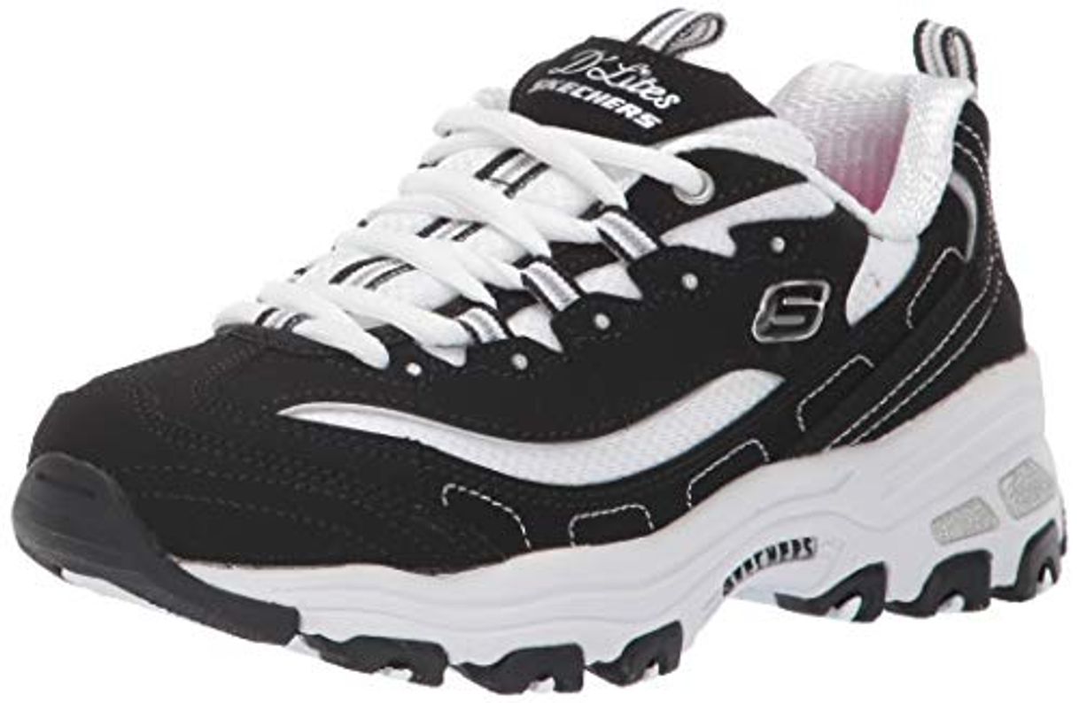 Lugar Skechers Girl's D'lites- Biggest Fan Trainers, Black