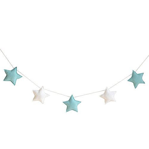 Product Homeofying Nordic - 5 adornos para colgar con diseño de estrellas, banderines