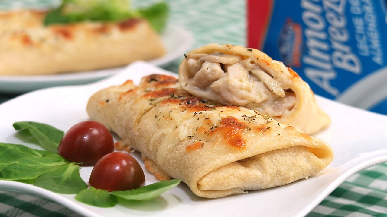 Moda Crepes rellenos de pollo y bechamel