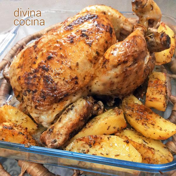 Moda POLLO AL HORNO CON PATATAS - Recetas de Cocina Casera y ...