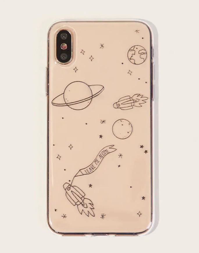 Moda Funda de iphone con patrón de planeta brillante | SHEIN ES