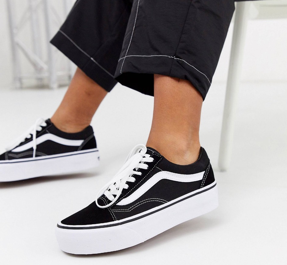 Fashion Vans old school plataforma