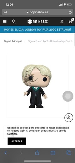 Figura Funko Pop! - Draco Malfoy Con Araña - Harry Potter