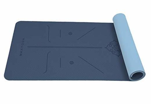 MAXYOGA® MaxDirect Esterilla Yoga con Sistema de Alineación y Marcados