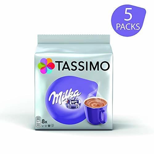 Tassimo Milka Bebida Chocolate Caliente Cápsulas - 5 Paquetes