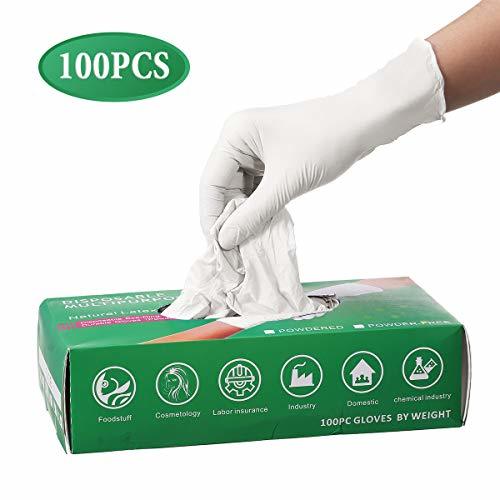 Producto Pumoes Guantes Desechables de Látex 100 PCS Guantes de Nitrilo Desechables Guantes