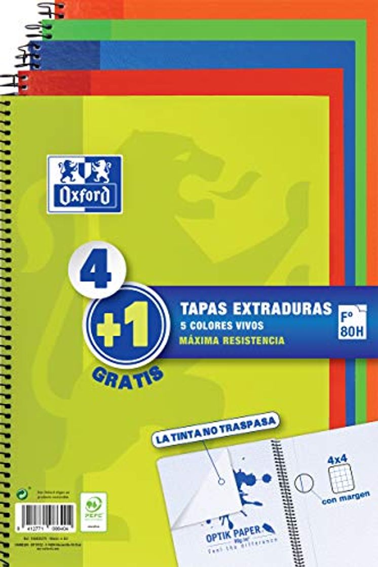 Product Oxford - Pack de 5 cuadernos