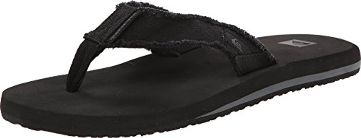 Moda Quiksilver Monkey Abyss M SNDL, Sandalias con Plataforma Plana para Hombre, Negro