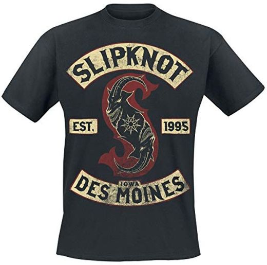 Slipknot Iowa Des Moines Hombre Camiseta Negro M