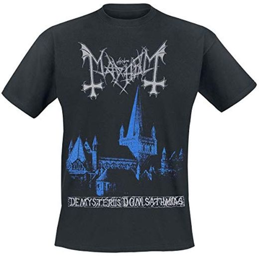 Mayhem De Mysteriis Dom Sathanas Hombre Camiseta Negro M