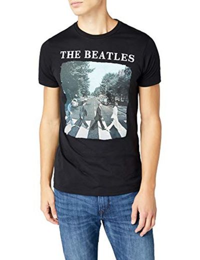 Unknown Abbey Road and Logo - Camiseta Manga Corta para Hombre