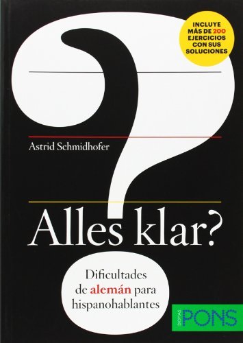 Book Alles klar? Dificultades de alemán para hispanoablantes