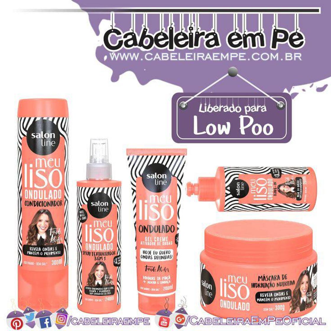 Social Linha Salon line para cabelos ondulados