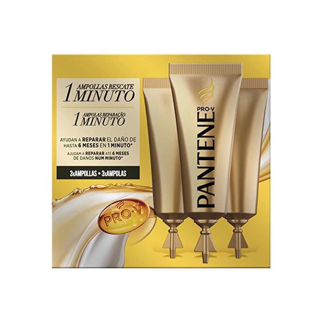 Social Pantene Repara & Protege Ampolla -  3 x 15 ml, Total