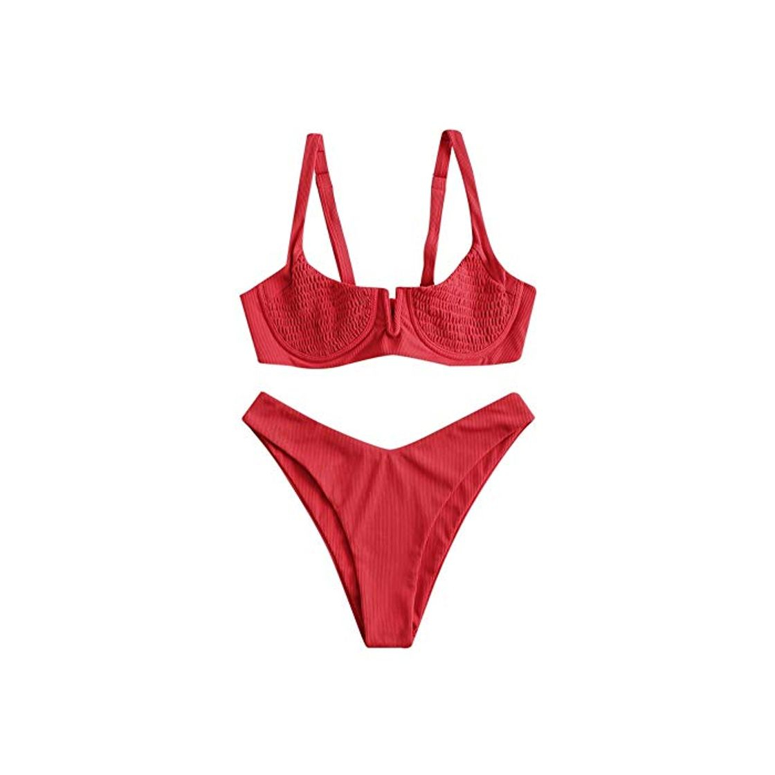 Product ZAFUL - Bikini para mujer con patillas acanaladas