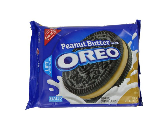 Productos Oreo Peanut Butter Creme Oreo Cookie, 15.25-Ounce