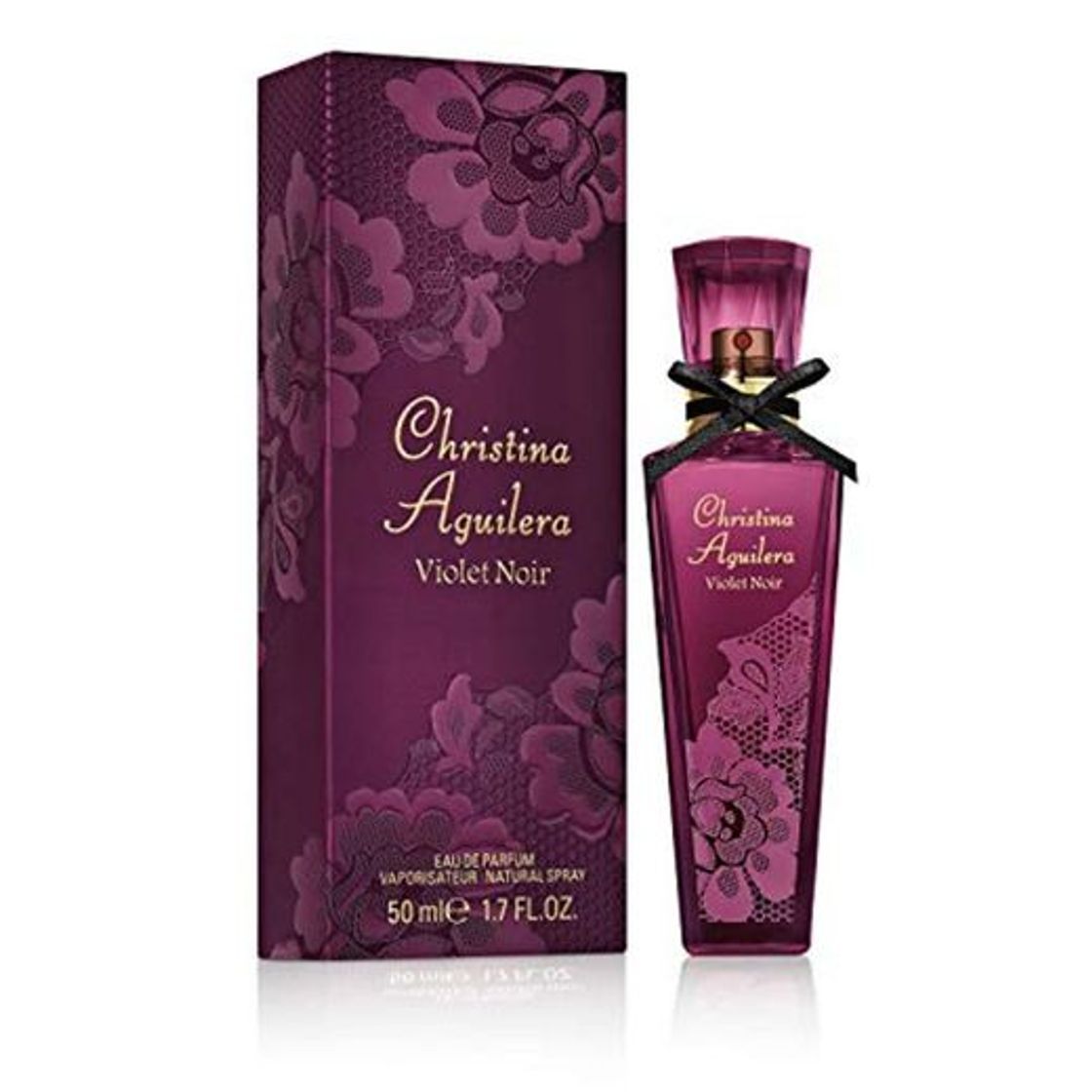 Beauty Christina Aguilera Violet negro agua de perfume Vaporizador 50 ml