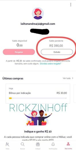 Cadastre-se pelo o link e ganhe 05 reais de cara, c