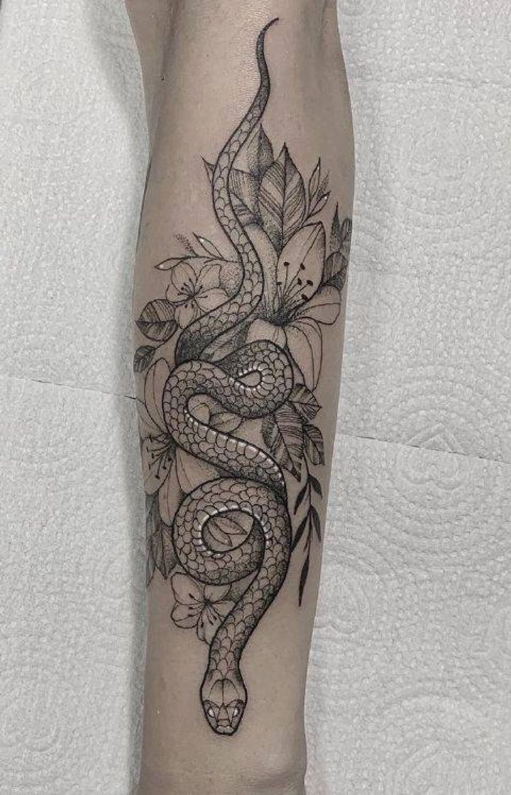 Fashion Tatuagem de cobra