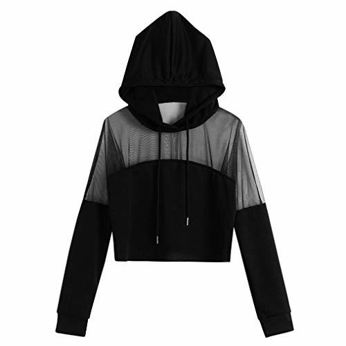 Moda K-Youth Mujer Sudaderas Cortas