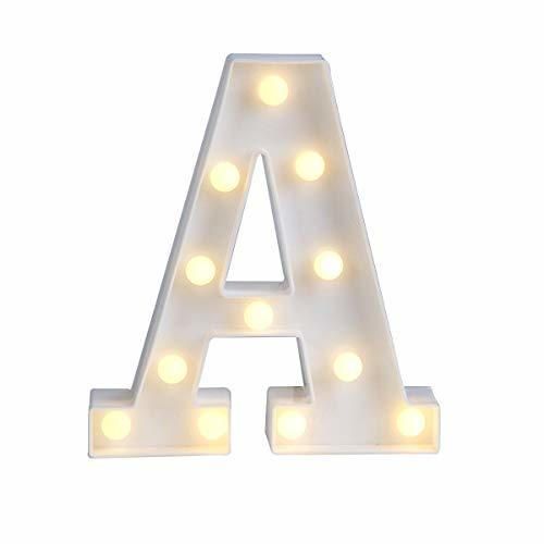 Letras luminosas con letras LED de alfabeto