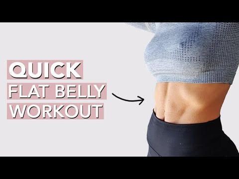 FLAT BELLY Workout for Women (10 mins) - YouTube
