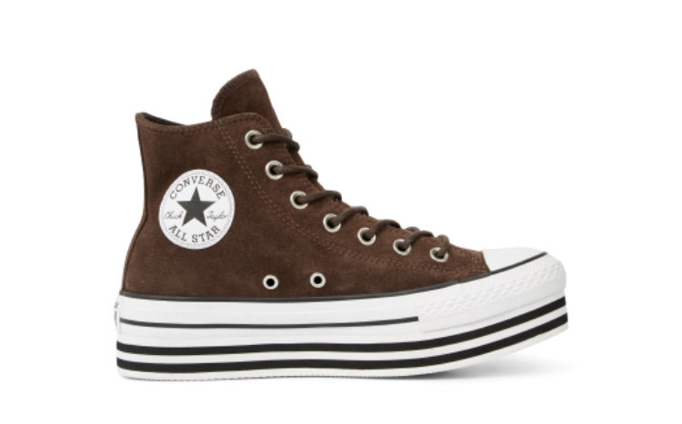 Converse bota plataforma marrones 