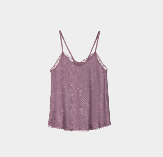 Top lencero cebra rosa NOON