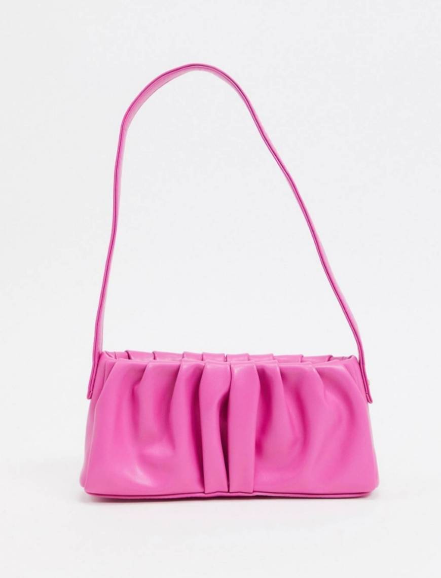 Moda Bolso de hombro rosa 