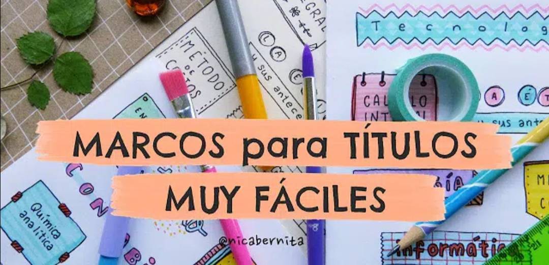 Moda Marcos para títulos 🌈 🖍️