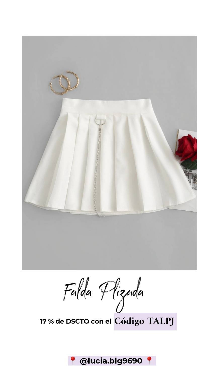 Moda Falda Plizada