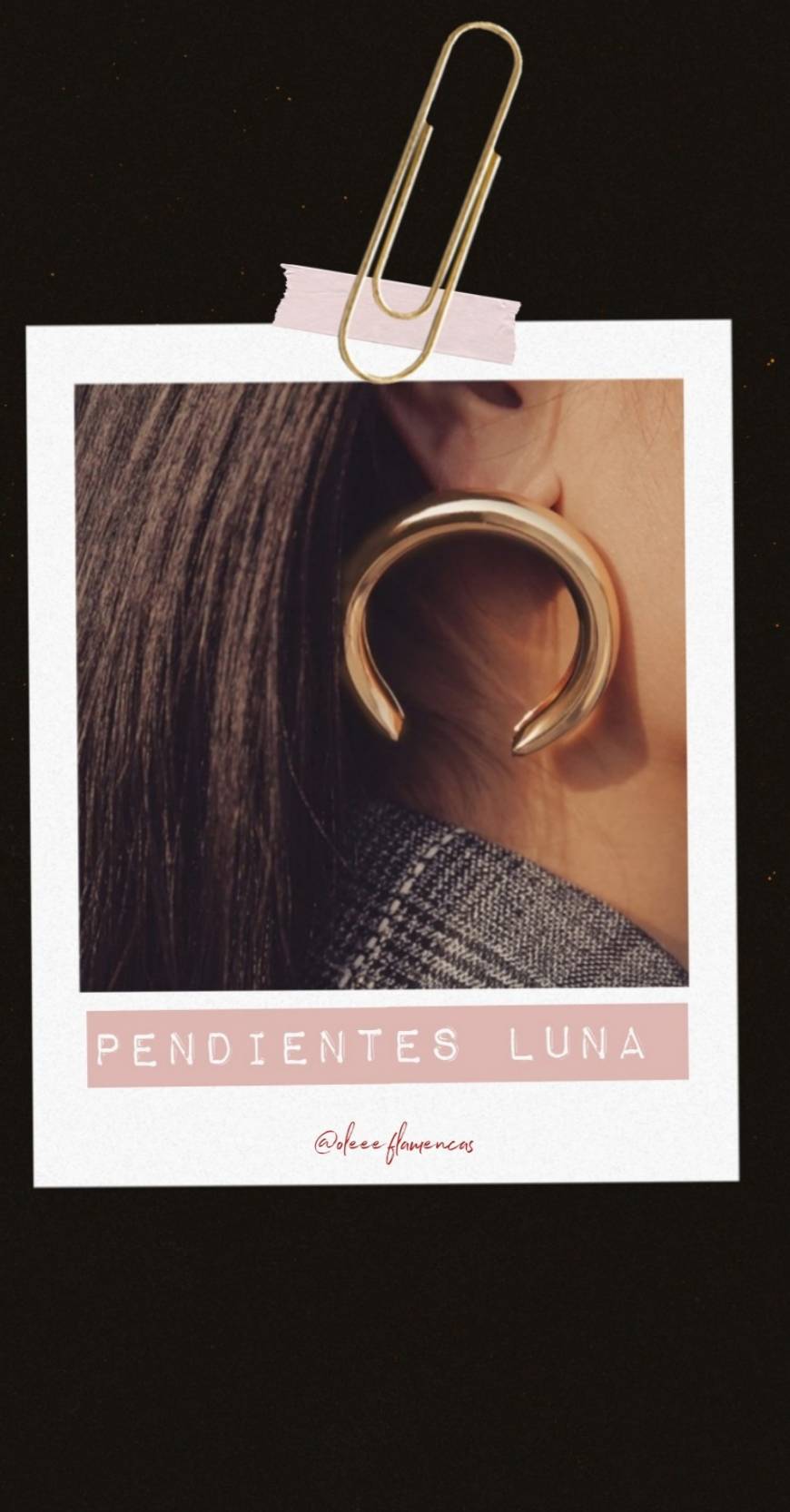 Fashion Pendientes Luna 