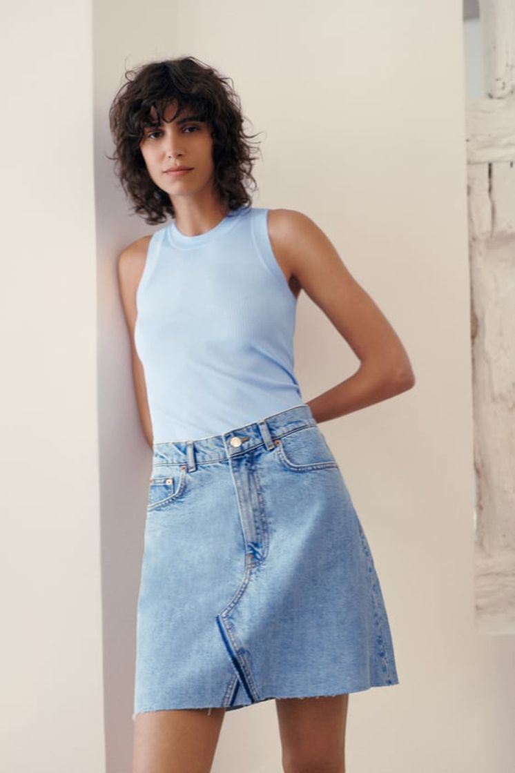 Moda FALDA MINI DENIM 