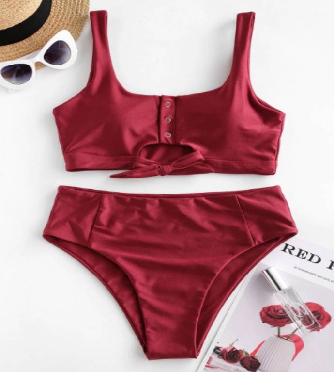 Social Bikini burdeos 