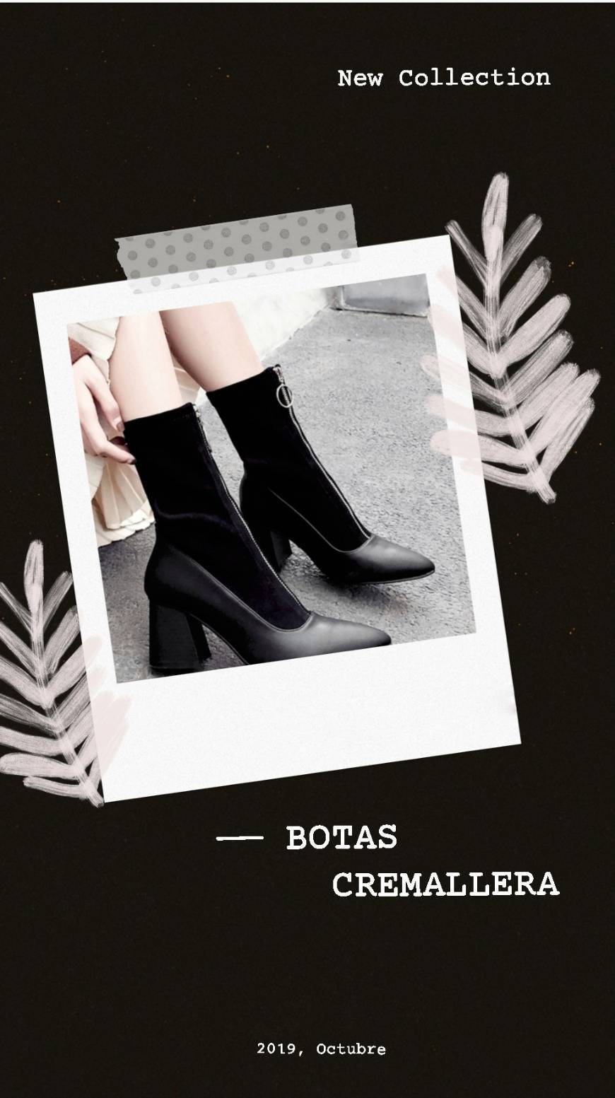 Fashion Botas Cremallera