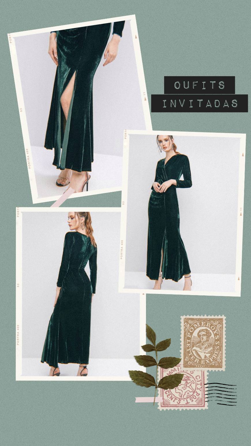 Fashion Vestido de Terciopelo 💚