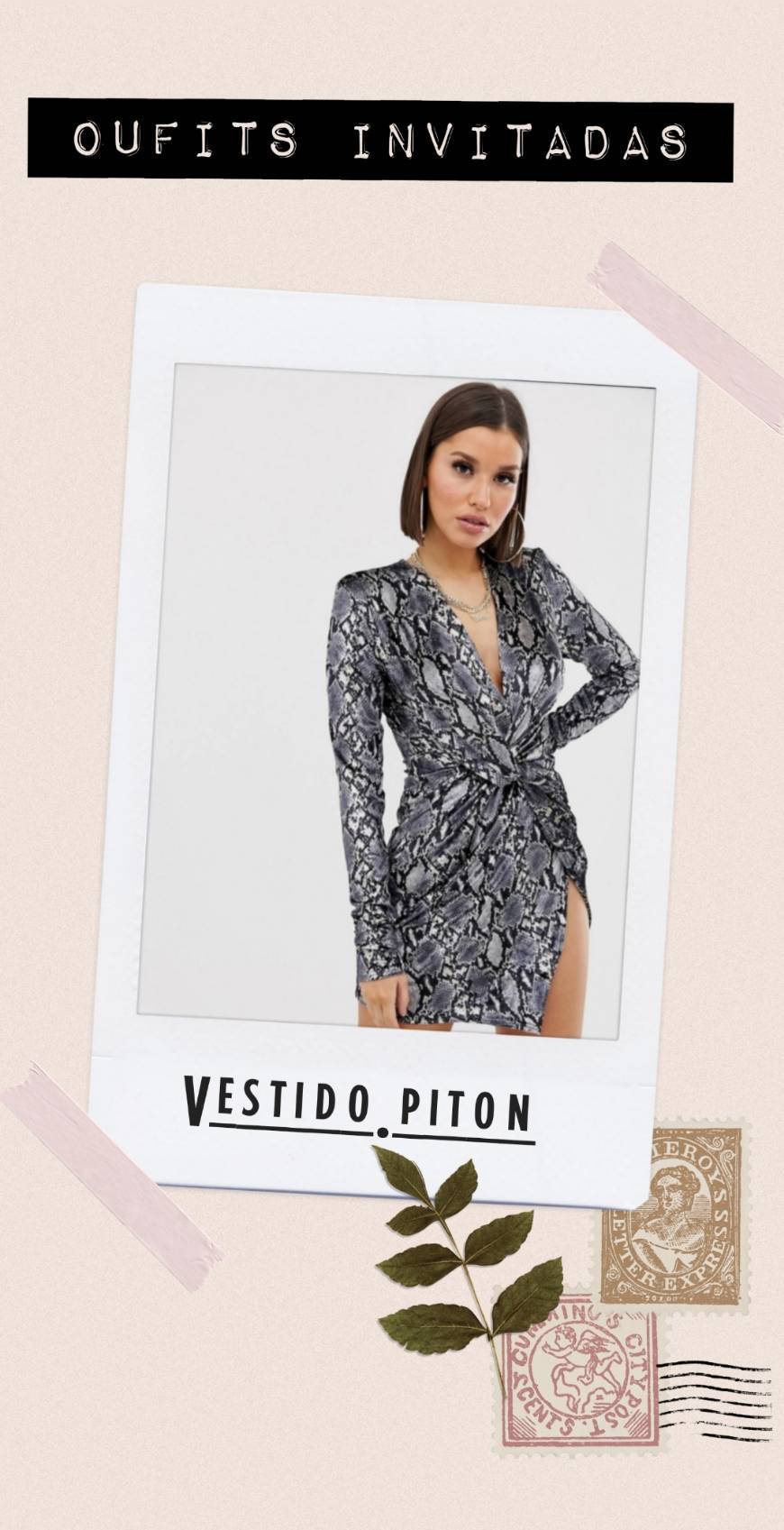 Moda Vestido Piton