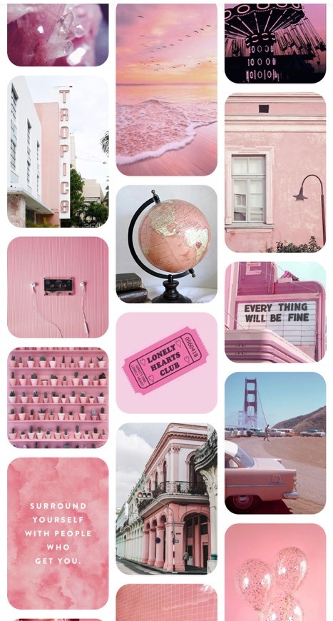 Collage rosa
