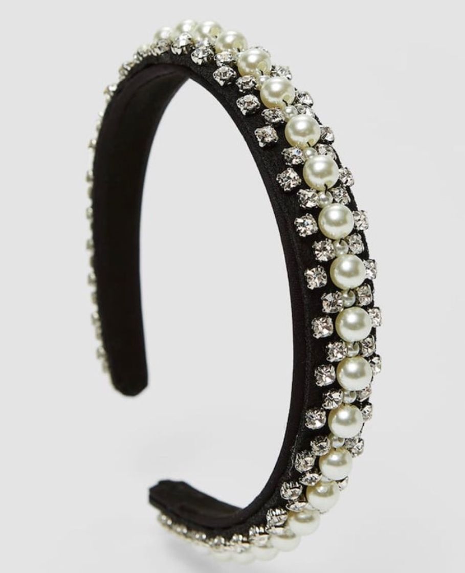 Social Diadema perlas y cristales Stradivarius 
