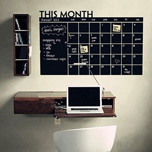 Adhesivo decorativo con calendario para pared,