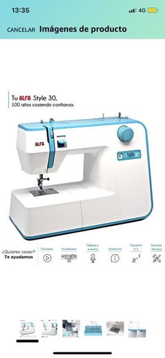 Maquina de coser Alfa style 30