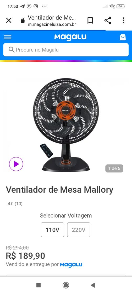 Moda Ventilador tooop