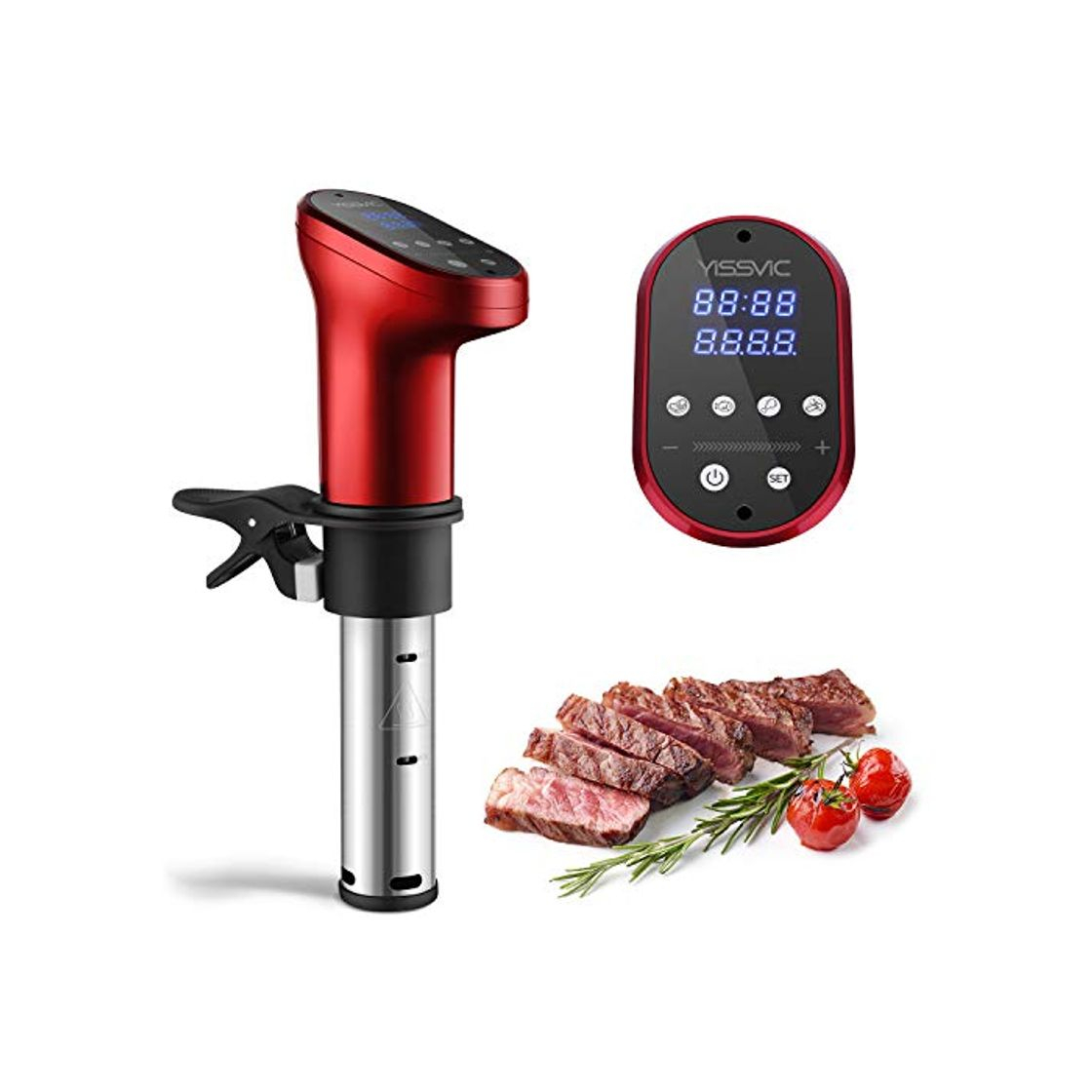 Social YISSVIC Sous Vide Aparato de Cocina Precisión 1200W Circulador Control de Temperatura de Precisión Cocción Baja Temperatura a Prueba de Agua IPX7