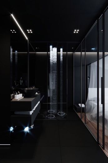 Banheiro preto