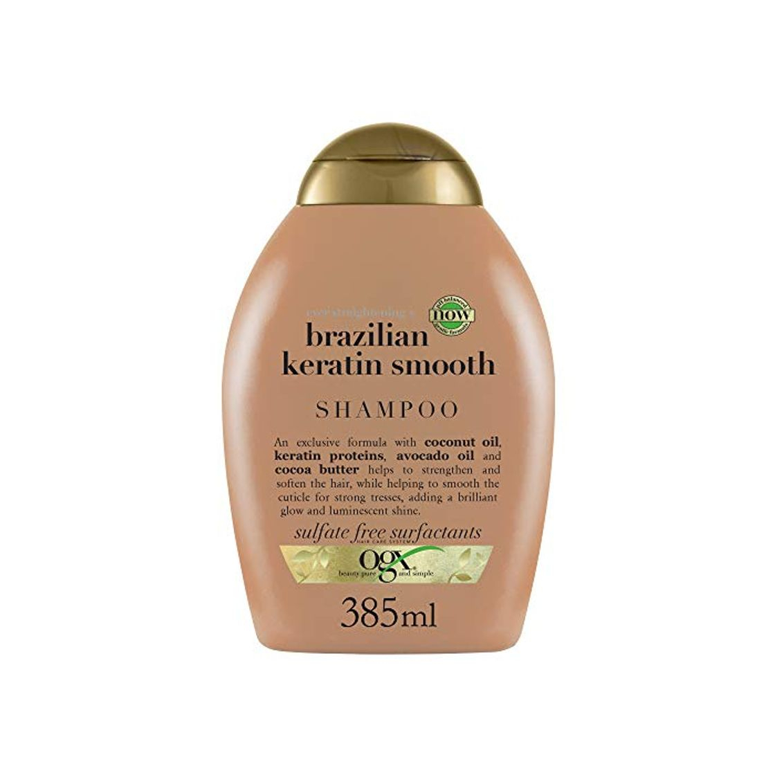 Beauty OGX - Champú Keratina Brasileña con una combinación exótica de ingredientes exclusiva